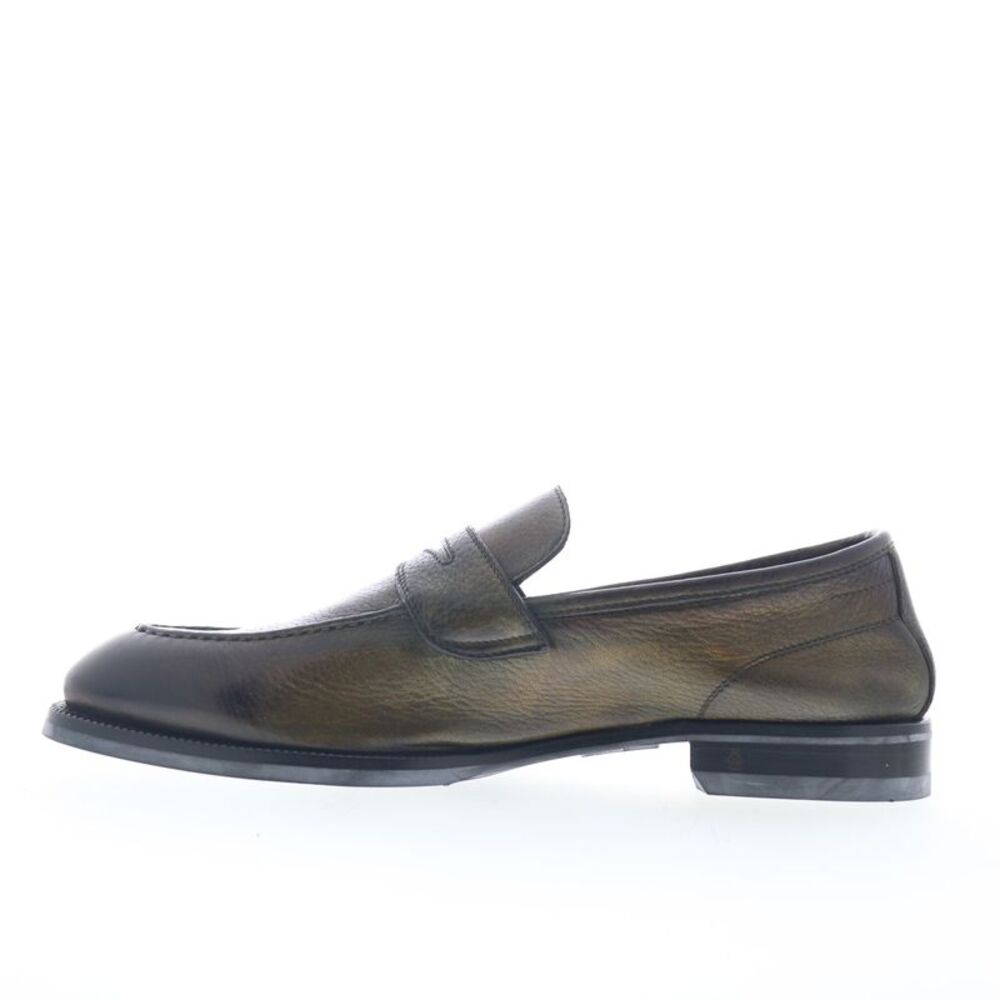 Di Bianco Mens Aviano Lined Calfskin Green Shoes (NWT) - Picture 5 of 7